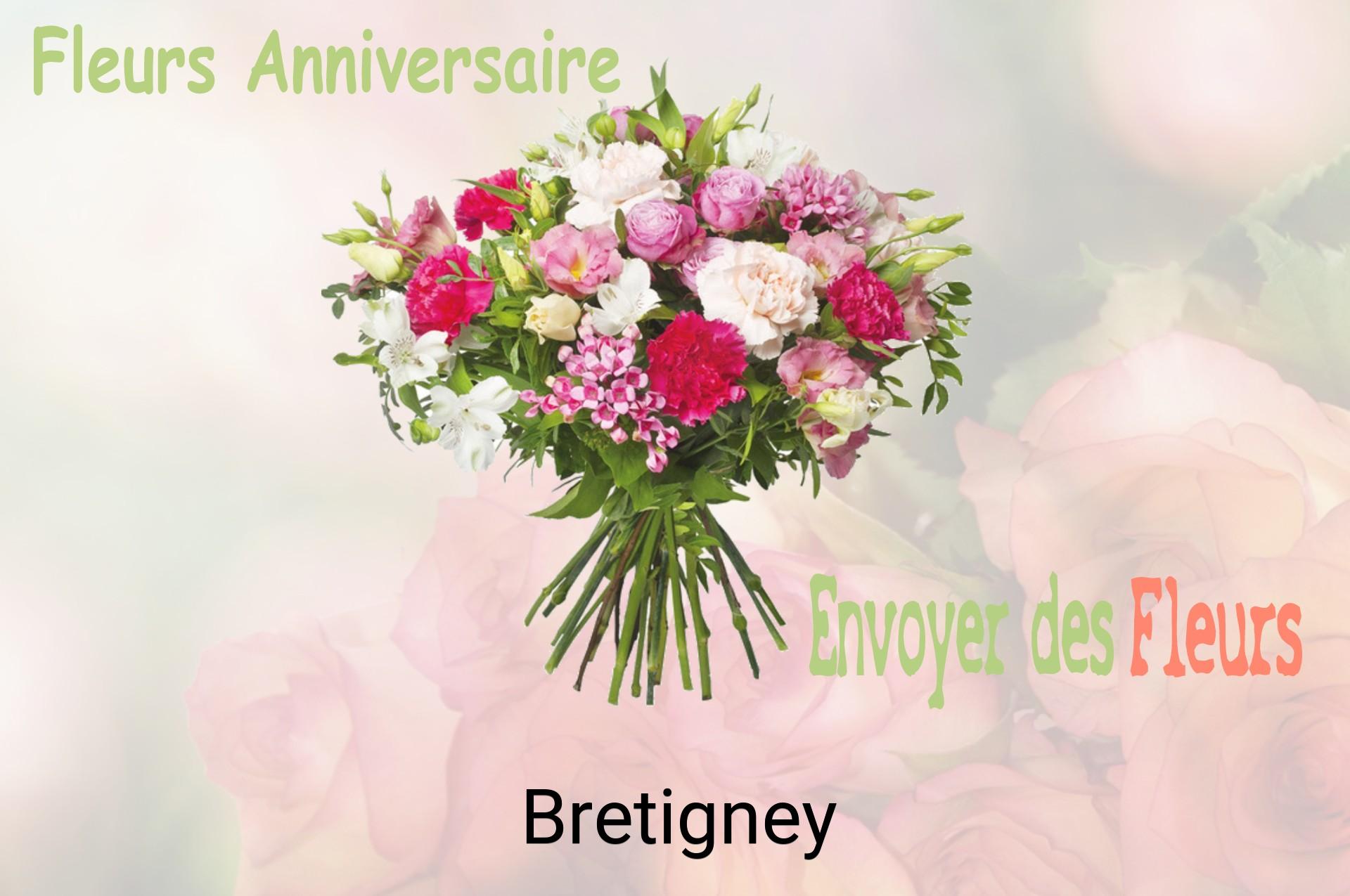 Bouquet de fleurs d’anniversaire livré à Bretigney