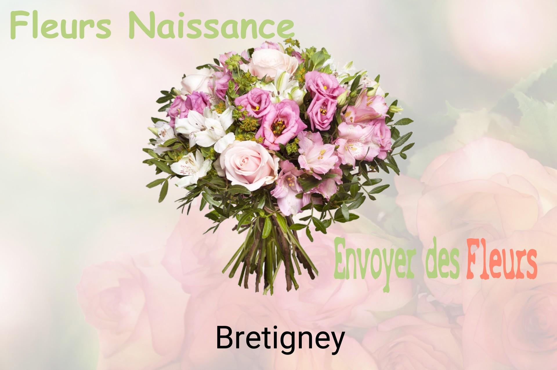 Bouquet de fleurs de naissance livré à Bretigney